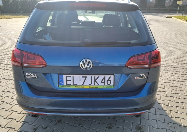 Volkswagen Golf cena 46900 przebieg: 220000, rok produkcji 2017 z Łódź małe 631